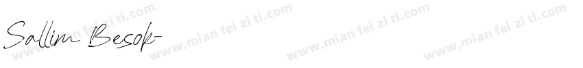 Sallim Besok字体转换
